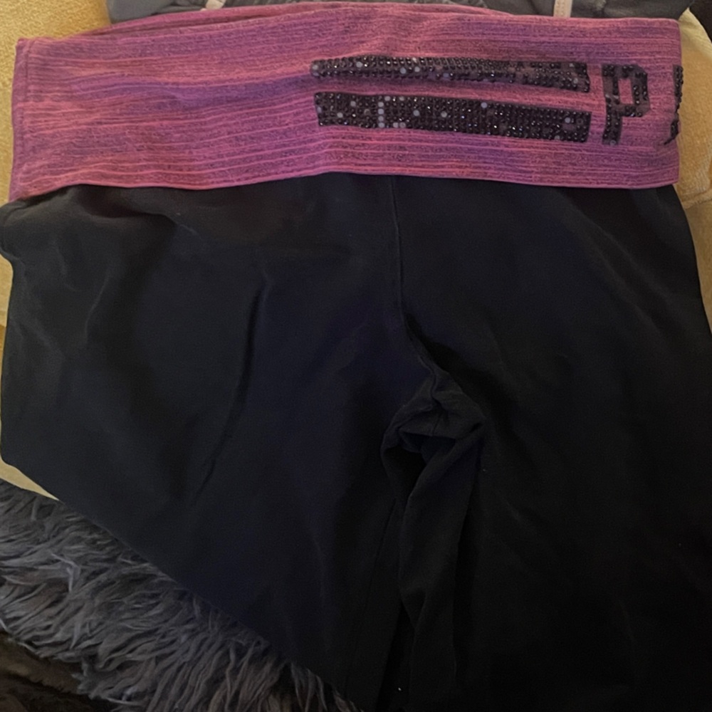 Women’s Black and Pink Leggings